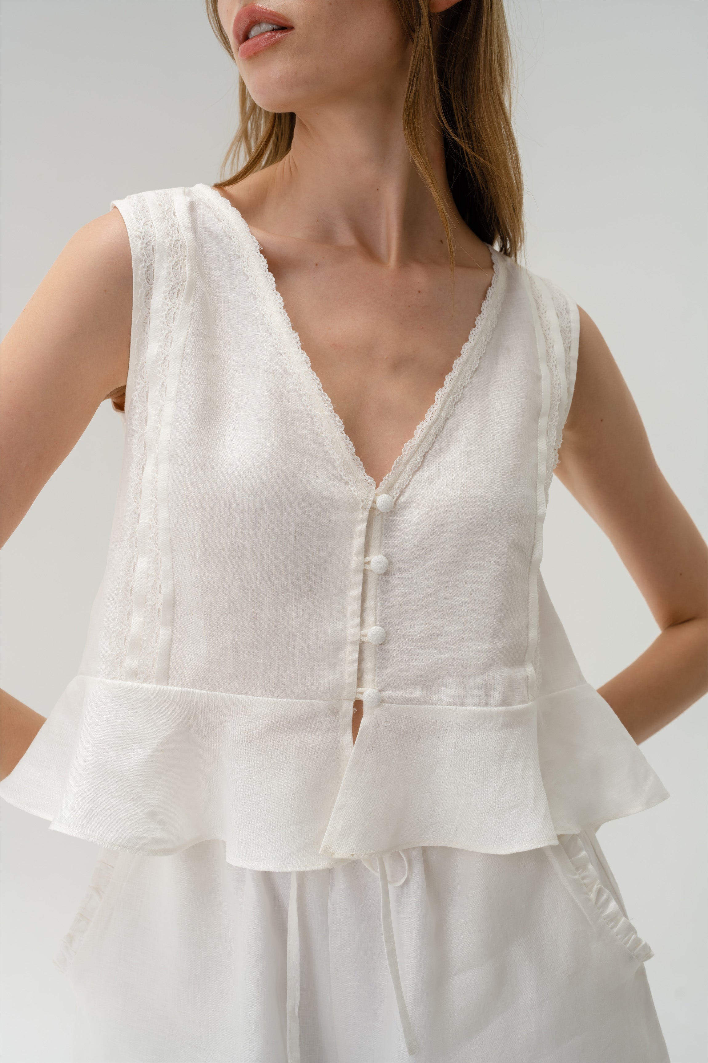 Windy Lace Top - Off white